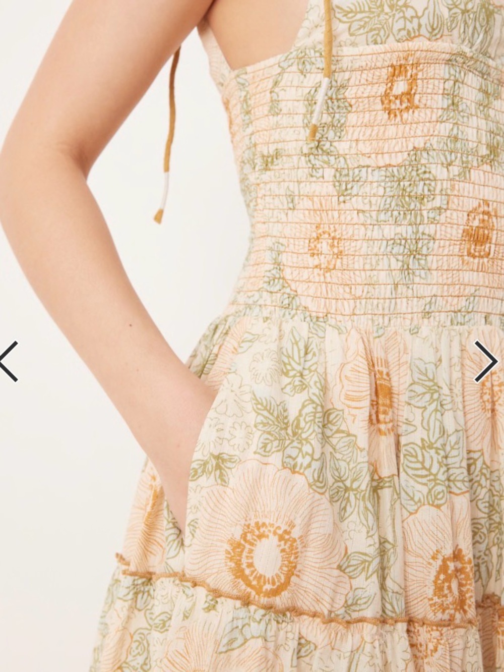 FREE PEOPLE Adriel Midi Dress size large - Picture 7 of 13